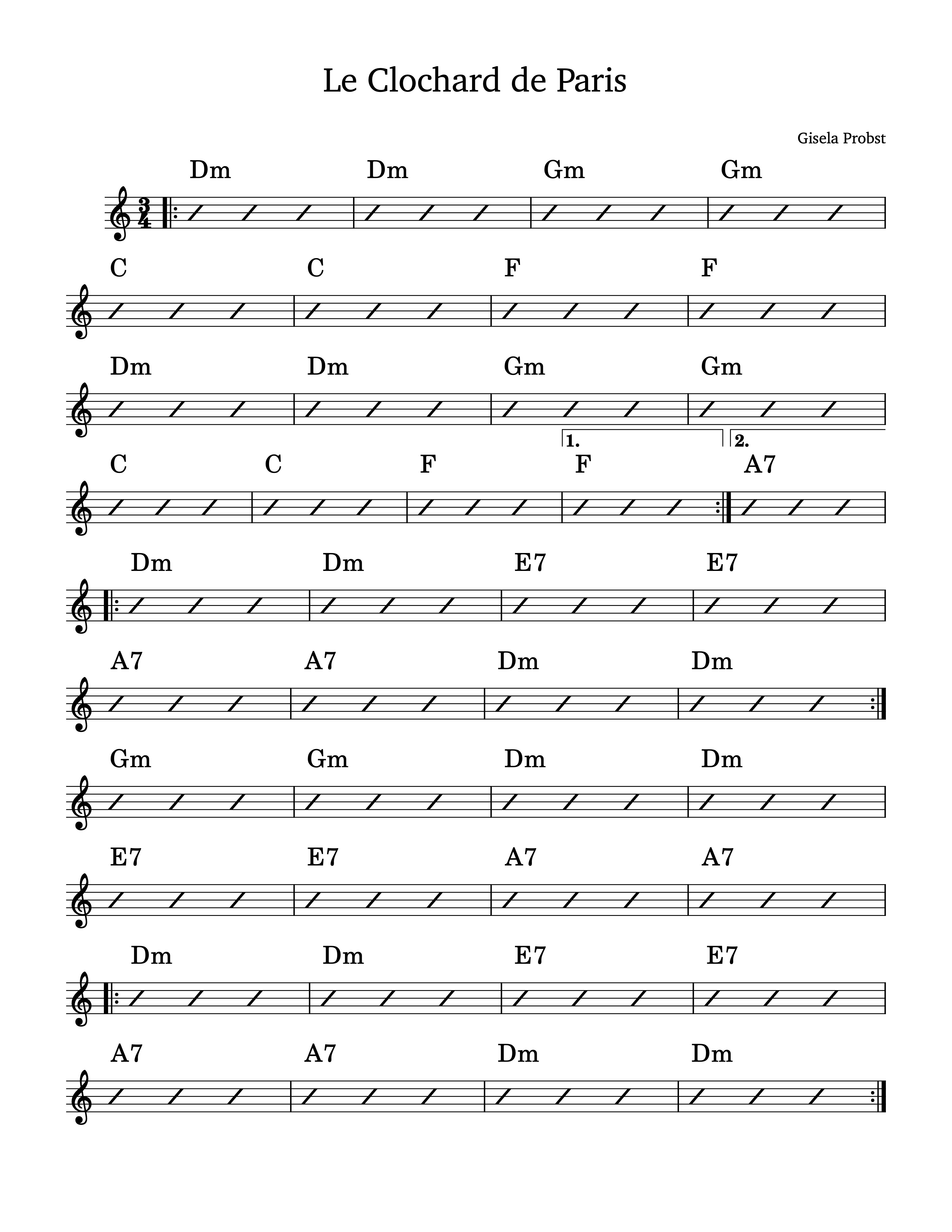 Chord diagram for Le Clochard de Paris