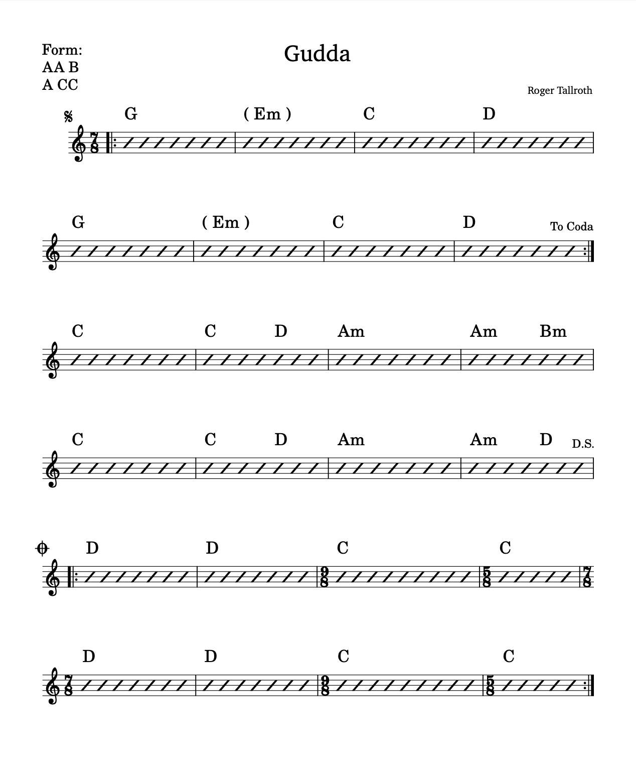 Chord diagram for Gudda