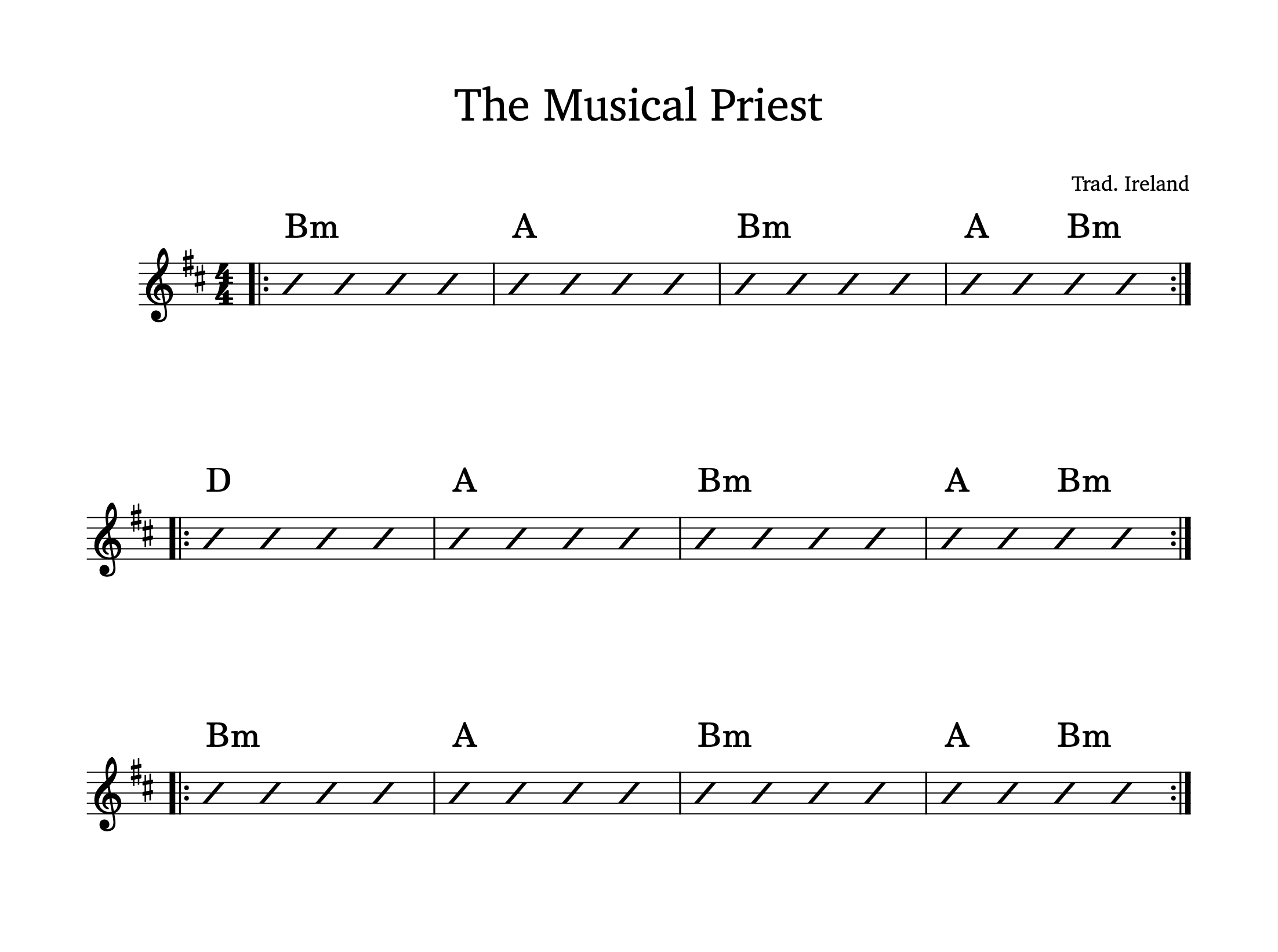 Chord diagram for Musical Priest