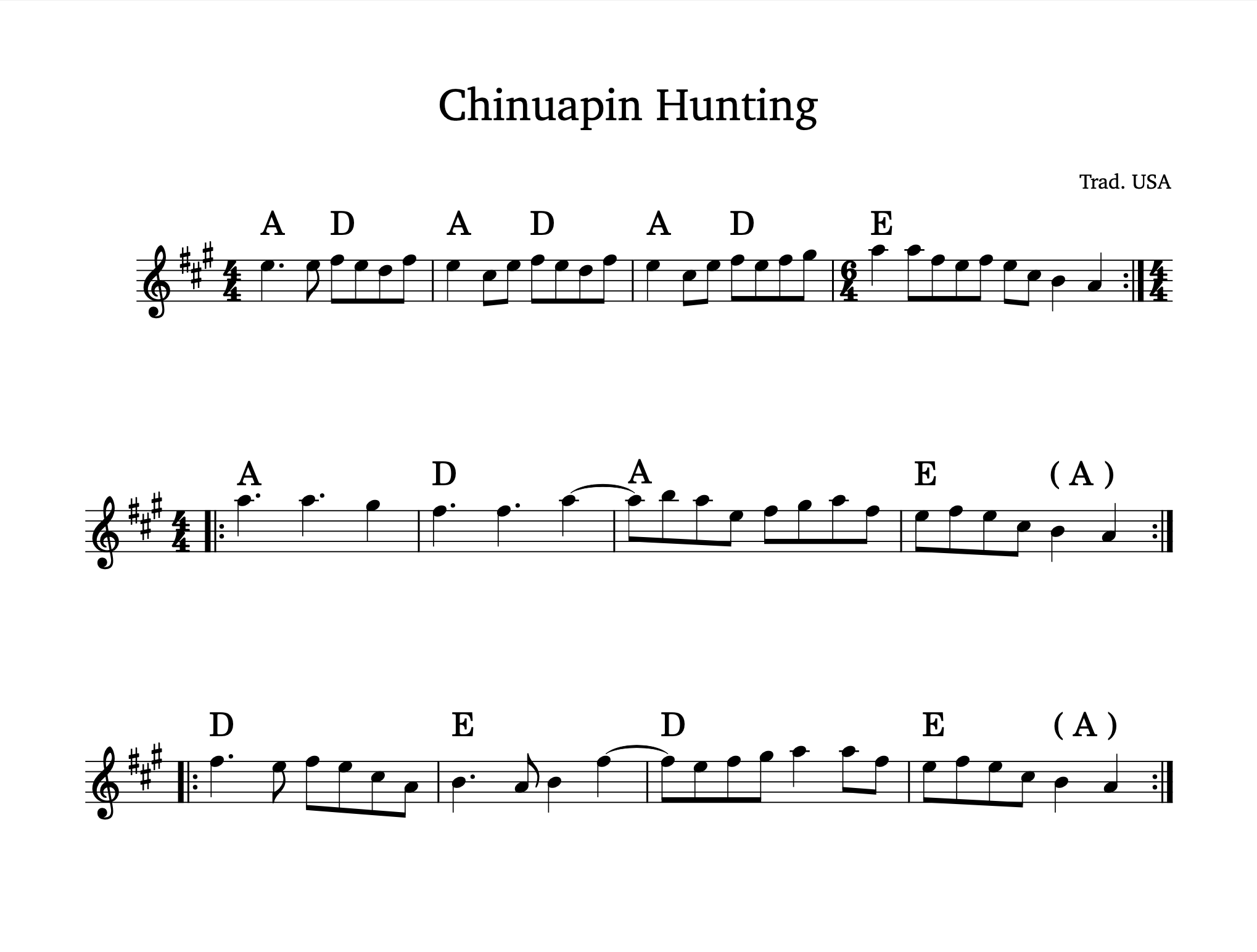 Chinquapin Hunting - Version 2