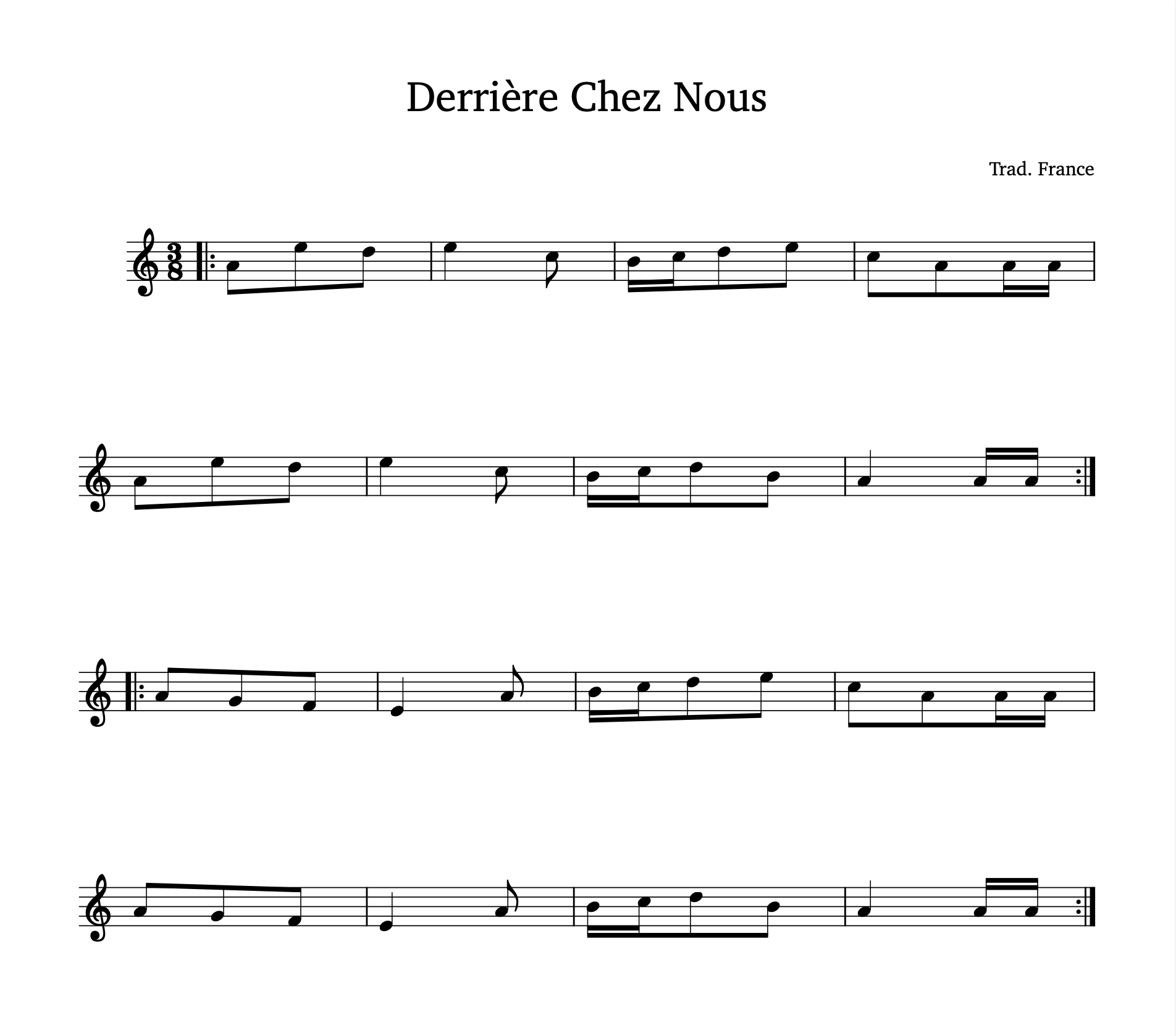 Derrière Chez Nous