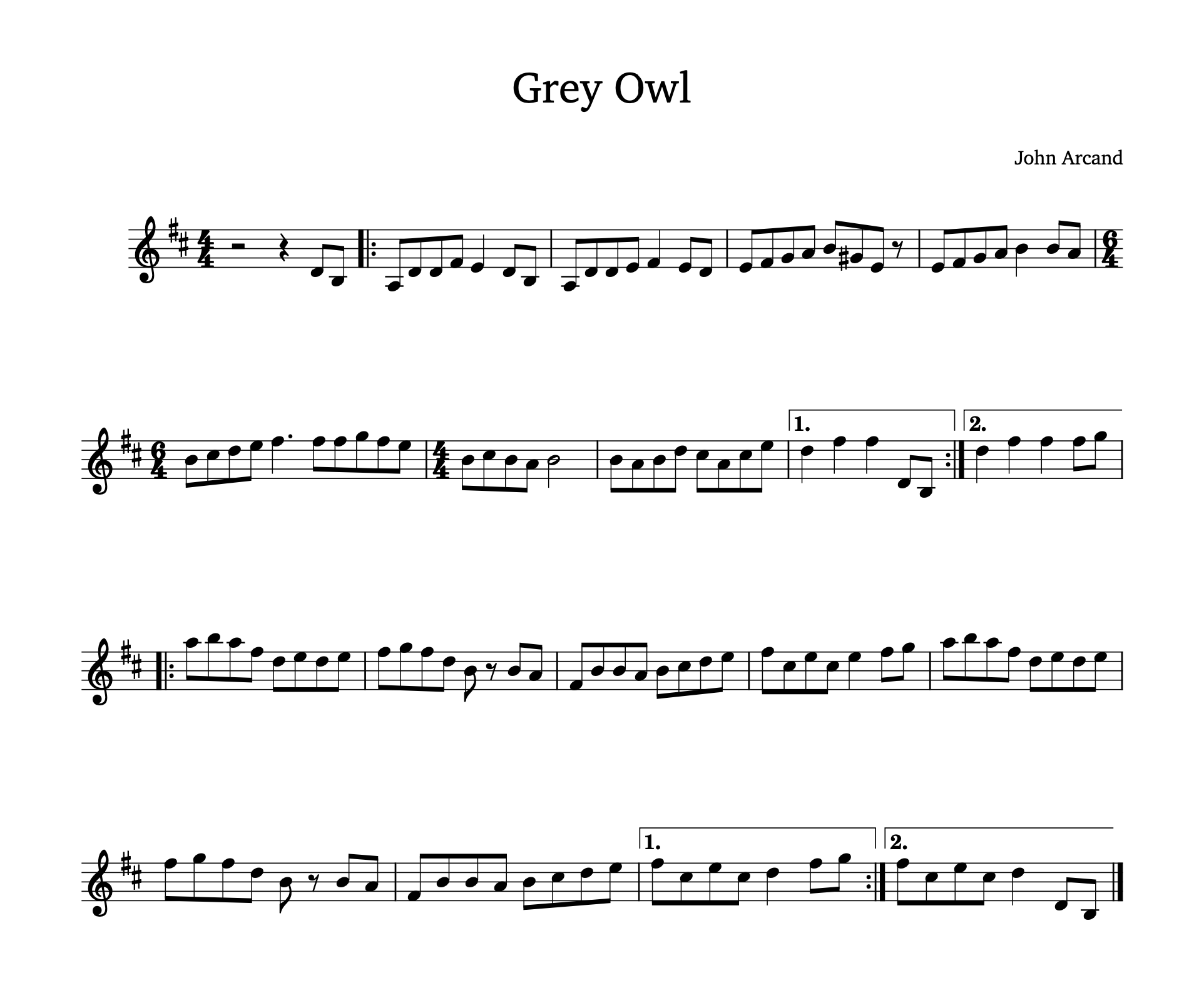 Grey Owl - Version 2