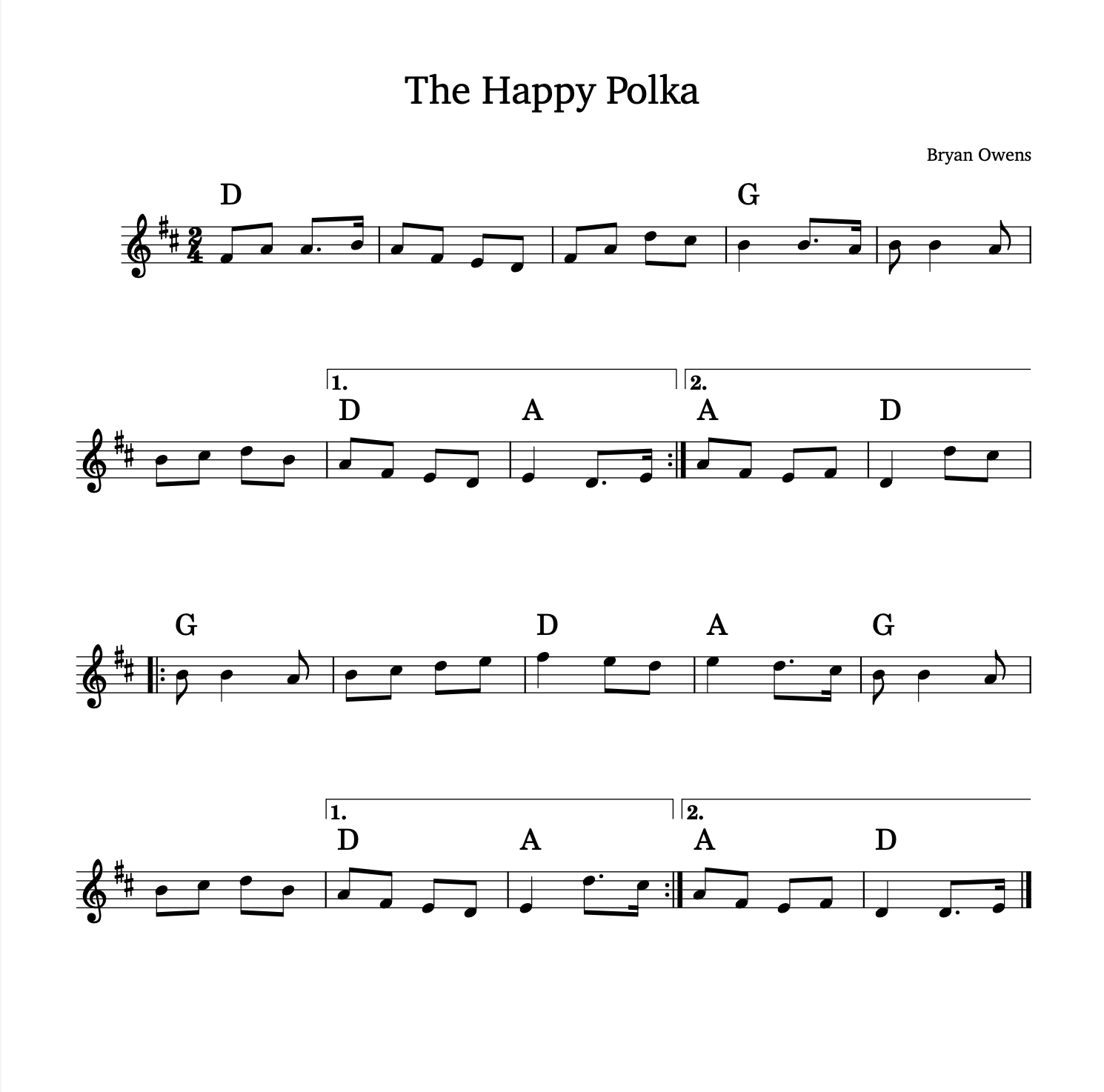 The Happy Polka - Version 2