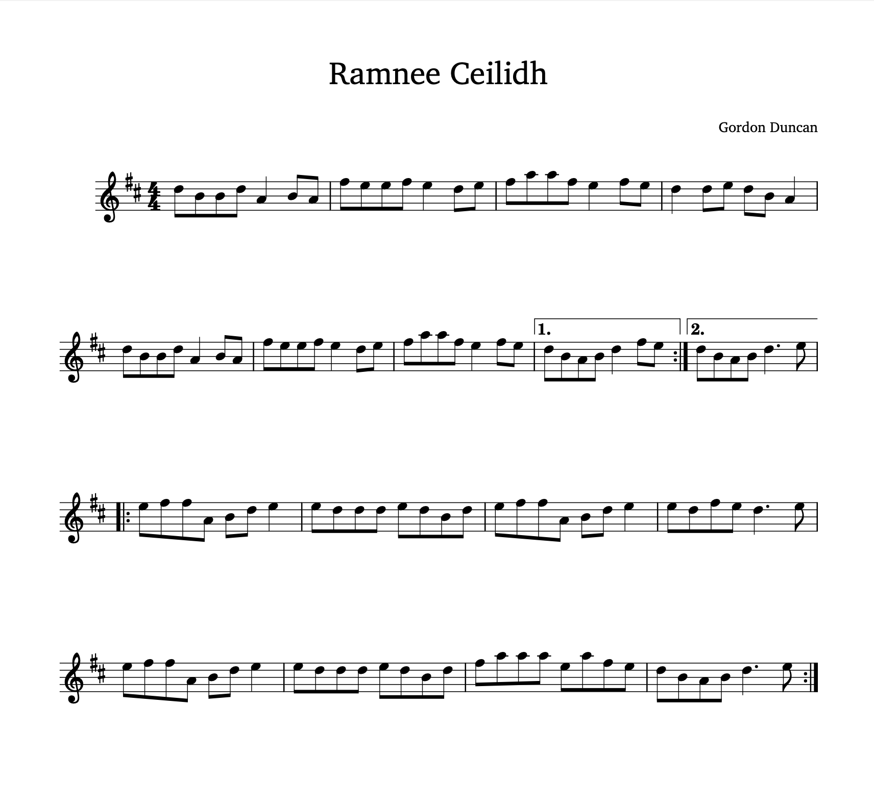 Ramnee Ceilidh