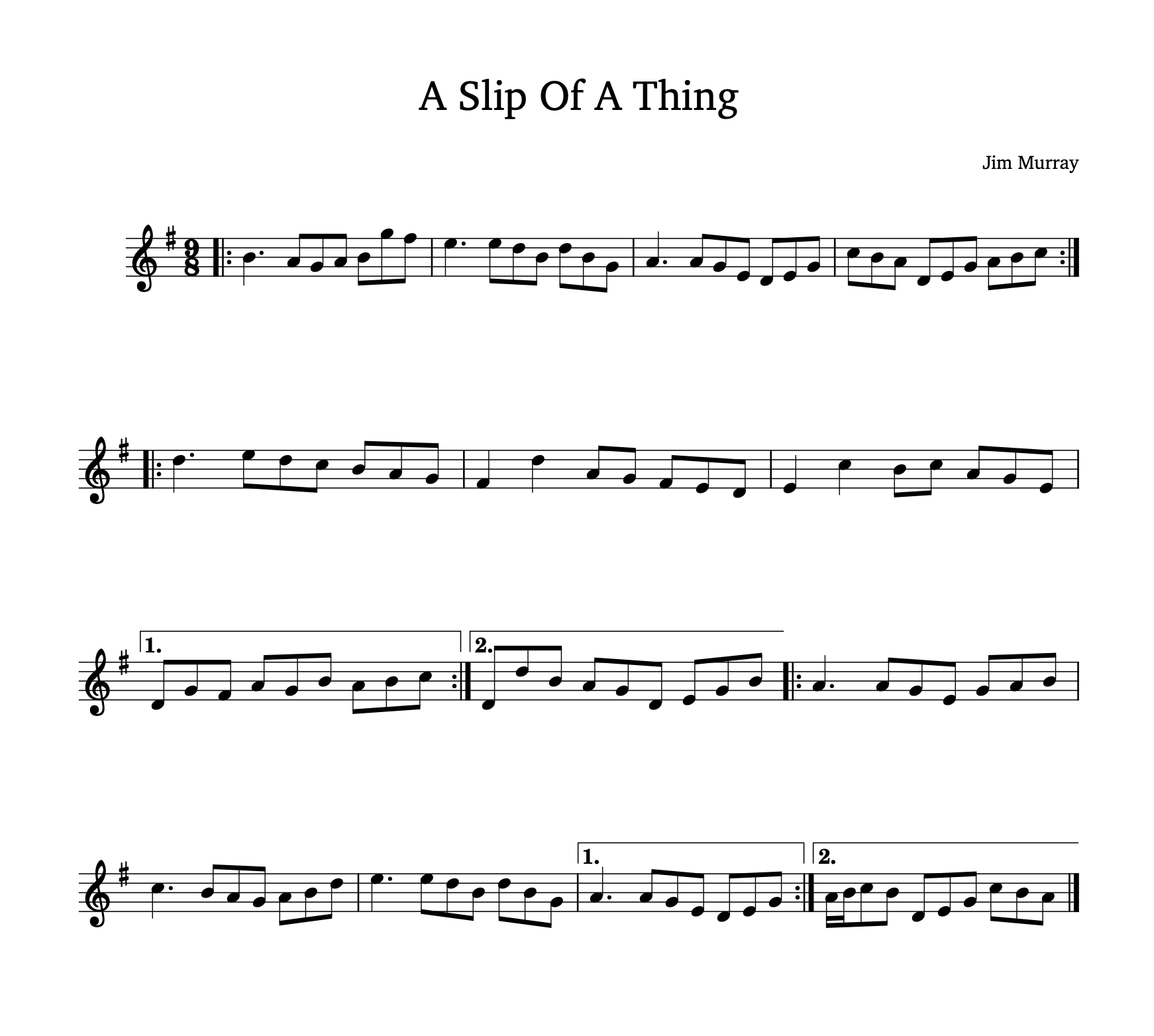 A Slip of a Thing