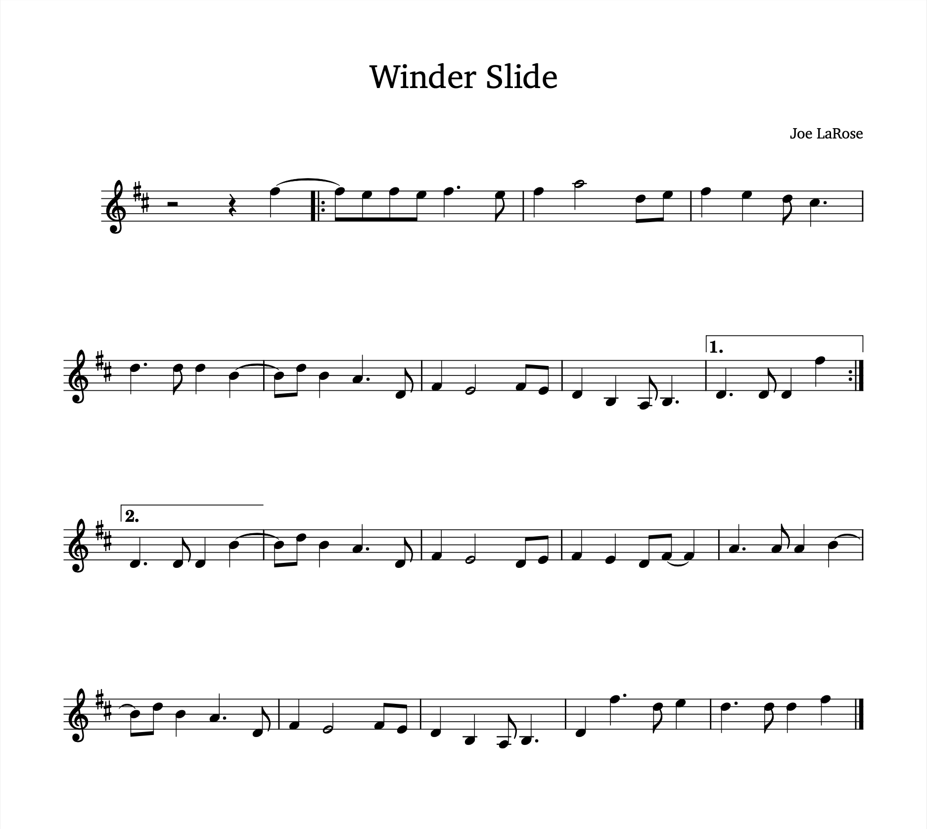 Winder Slide
